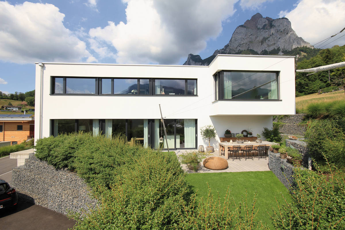 Individuell geplantes Architektenhaus in Schwyz. 